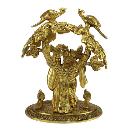 Radha Krishna Standing Under Tree Showpiece