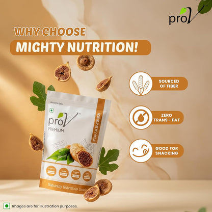 ProV Premium Dried Figs Anjeer | 250g | Rich in Antioxidants | Fiber Rich for Digestion | Healthy Tasty Snack