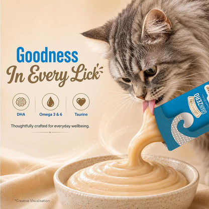 Grain Zero Creamy Lickable Cat Treats Chicken and Liver, 360 Gm - 20 Sachet + 4 Free | Rich in Protein, Promotes Hydration, No Artificial Preservatives | for Training and Bonding | for Kitten & Adult