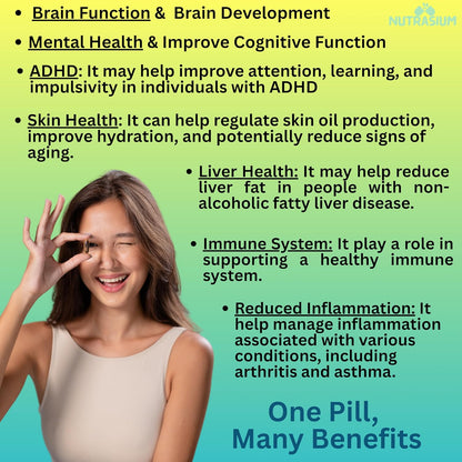 Nutrasium | Triple Strenght Omega-3 Fish Oil 2600 mg Per Serving | For Supports Heart, Brain, Eye, Joints, Skin, and Bone Health| 30 softgel Capsules.