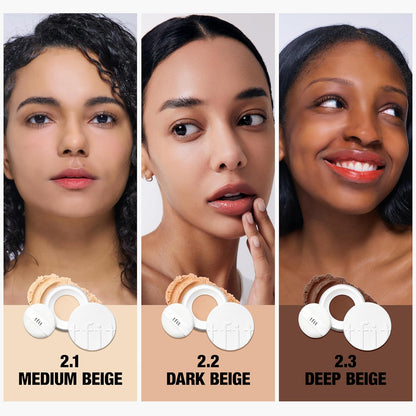 TFIT Translucent Set Finishing Powder - Sebum Control Face Loose Powder, Matte & Silky Finish, Lightweight, Long-lasting, Korean Makeup Setting Powder, 0.24 Oz. (02 Skin Beige, 0.24 Oz.)