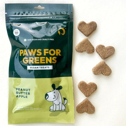 PAWS FOR GREENS Multivitamin Dog Treats 100% Natural Plant-Based Meat-Free Dog Biscuits Healthy & Veg Dog/Puppy Snacks (100grams)