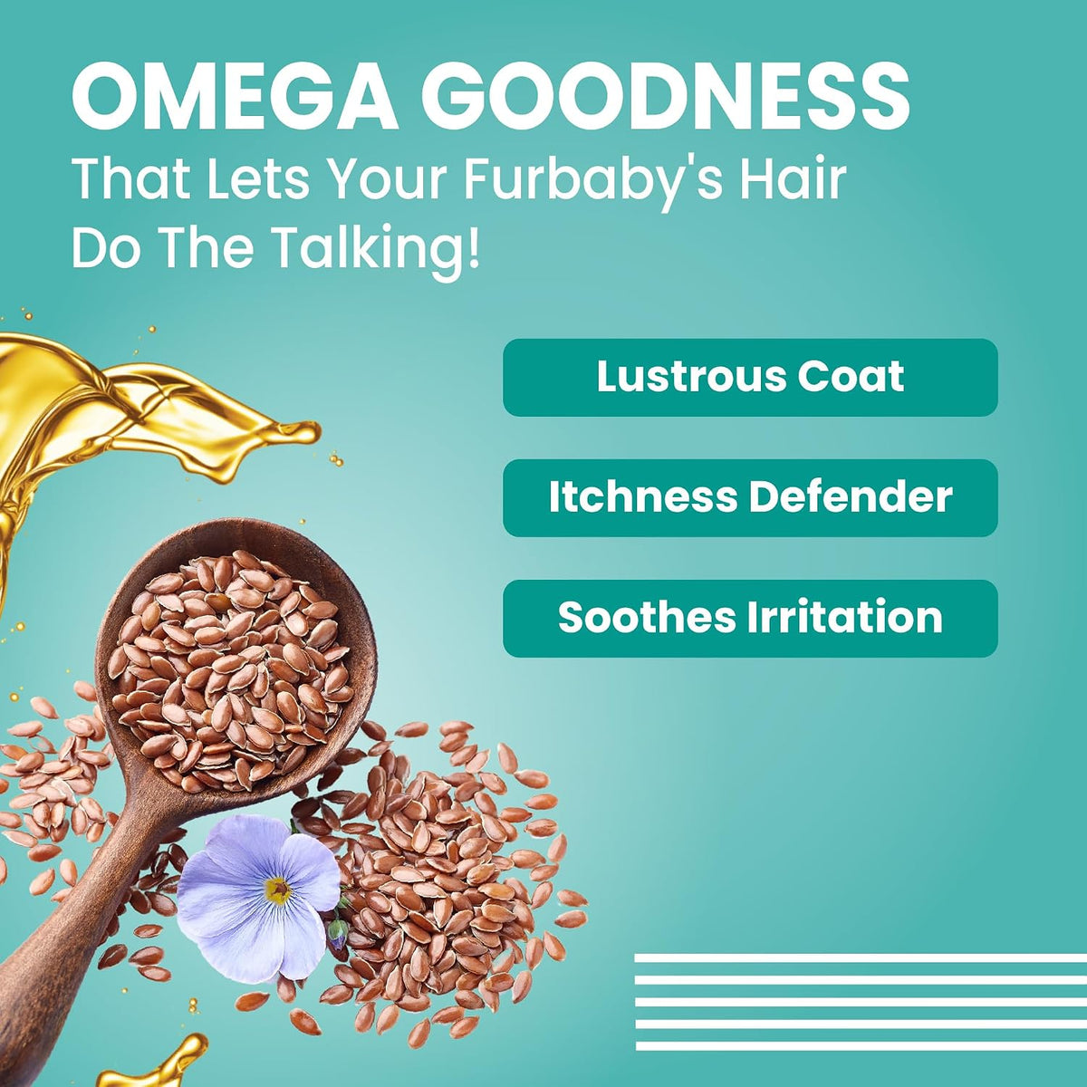 BARK OUT LOUD By Vivaldis - Dog Serum For Tangle-Free, Linseed, Coconut & Grapeseed Oil For Shiny Coats, Anti Frizz Formula To Manage Knots (100 Milliliter)