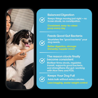 Wuuff&Meow Gut Guard Gently Cooked Dog Food | Digestive Health Vet-Formulated Functional Food for Dogs Powered By BIOFIBER™ with Arbocel® Plant-Based Fiber | 100g
