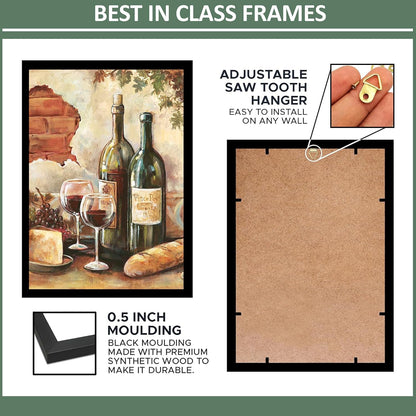 Wall Painting Frames For decor, Pictures Frame For Living Room, Home Decoration, Bedroom, Set of 3, 1pc- 23 x 30 cm, 2pc- 12.5 x 30 cm (Design 8)