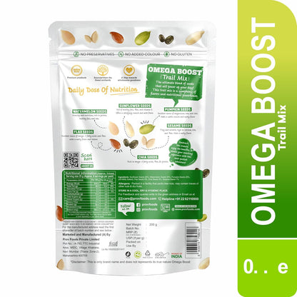 ProV Fusion Omega Boost Seed Mix | 200g | 5-Seed Blend: Pumpkin, Sunflower, Flax, Sesame & Chia | Rich in Omega-3