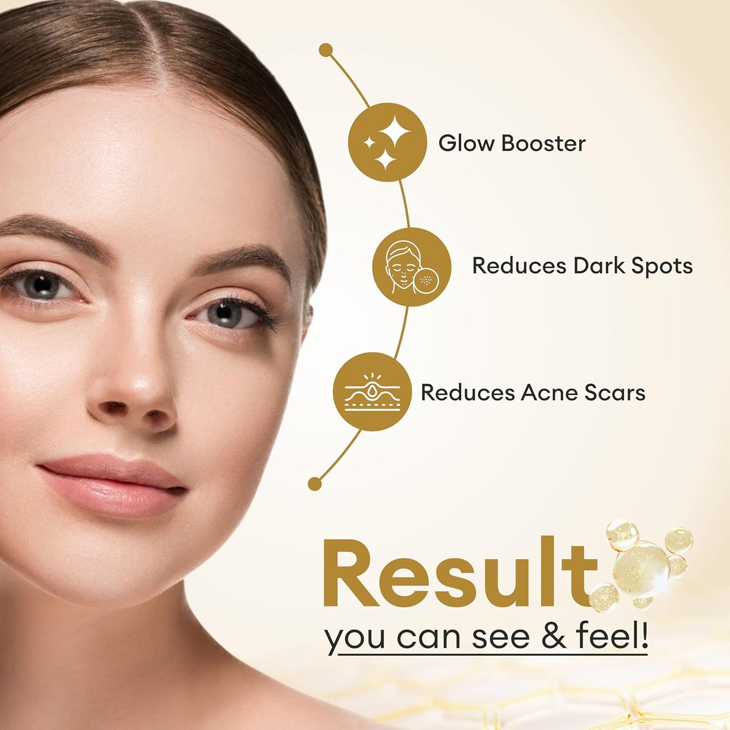 CO LUXURY Glutathione Skin Cream with Kojic Acid & Vitamin C | Reduce Dark spots & Hyperpigmentation | Glutathione Cream for Men & Women, 30gm