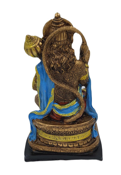 Divine Resin Lord Hanuman Idol | Perfect for Home and Temple Decor | Exquisite Bajrangbali Showpiece for Spiritual Enrichment, Meditation Spaces, and Thoughtful Gifts