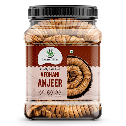 Earthy Eats Premium Afghani Anjeer | Soft Juicy Dried Figs Dry Fruit | No Added Sugar, Rich Source Of Fiber Pack Of 1 | Perfect for Gifting (1000 G)