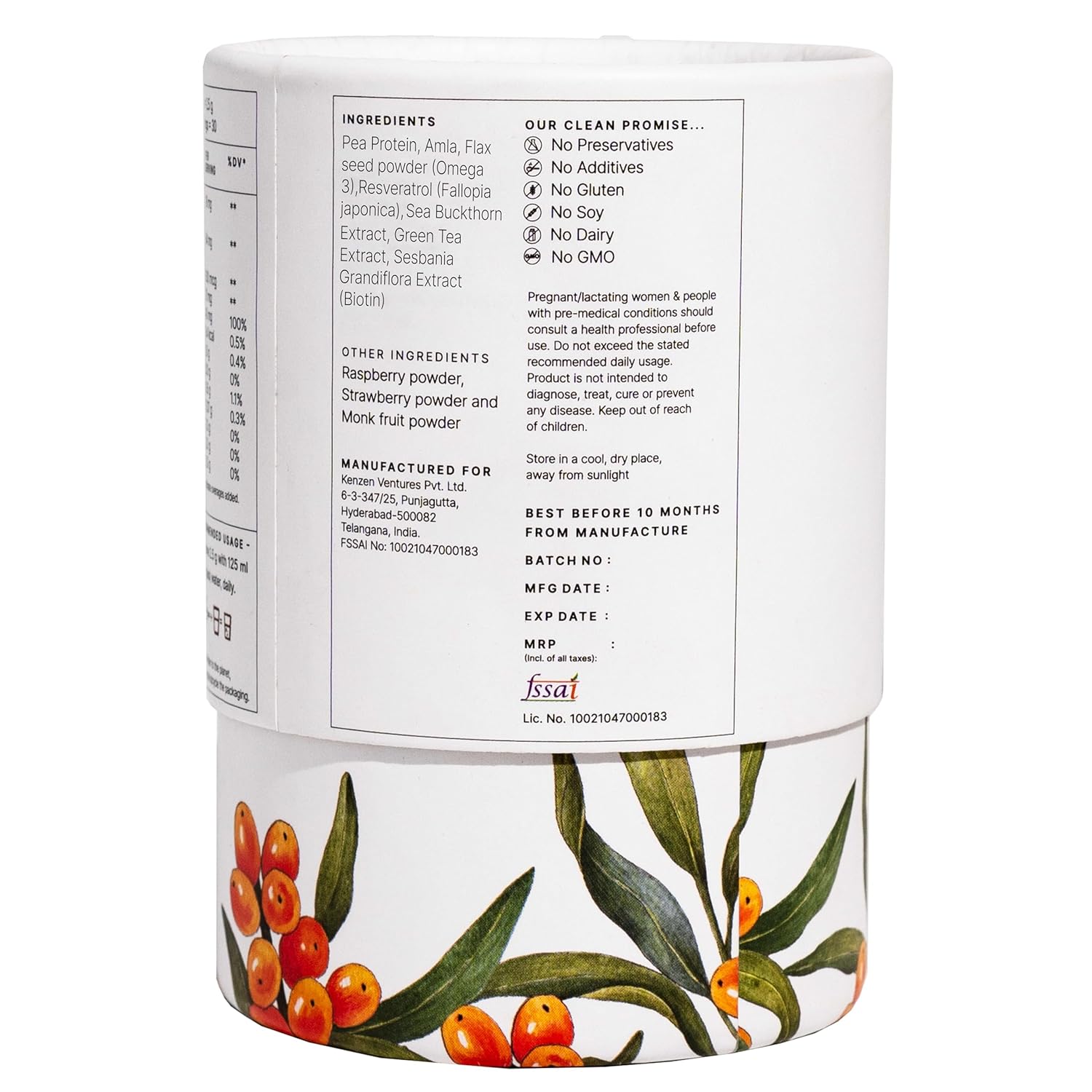 Zephivo Earthful Plant-Based Collagen Supplement with Biotin & Omega 3 | 30-Day Glow Boost for Youthful Skin, Hydration & Radiance |100% Vegan, Easy Absorption Formula | 75 g