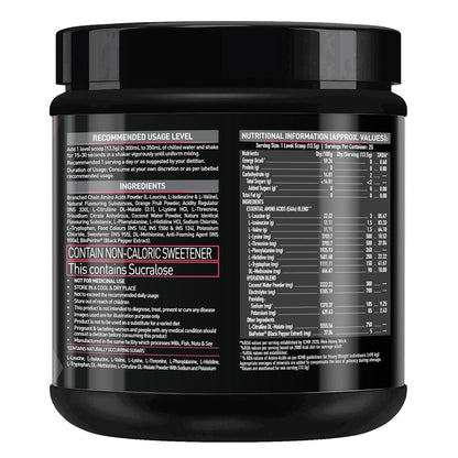 MuscleBlaze EAA 8000 Powder (Razz Lemonade, 340g, 25 Servings) | 8000mg EAAs Blend, 1000mg Hydration Blend | 750mg L-Citrulline
