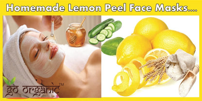 Go Organic Lemon Peel Powder 100% Organic & Chemical Free Skin Cleanser 250Grm (250GM)