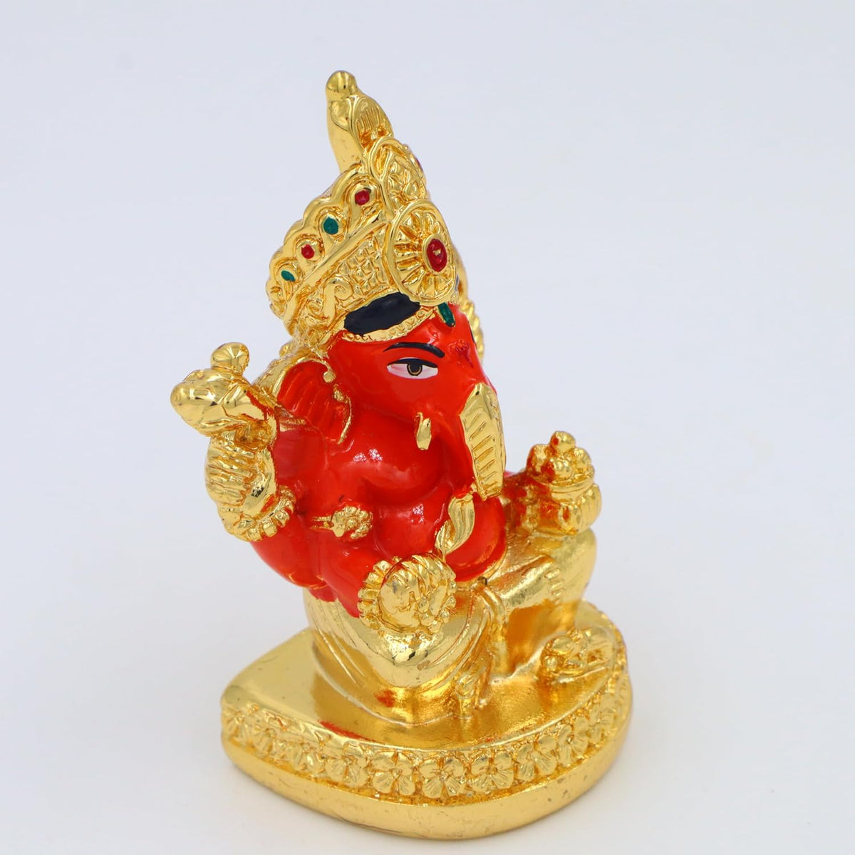 Premium Gold-Plated Siddhi Vinayak Idol � Stunning Ganesh Statue for Spiritual D�cor, Devotion, and Thoughtful Gifting � Radiate Positivity and Elegance