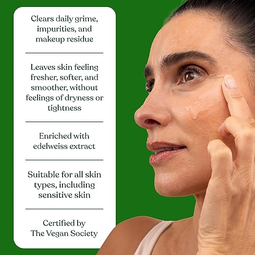 The Body Shop Edelweiss Cleansing Concentrate – Facial Cleanser – Gently Cleanses Tired, Dehydrated Skin– Vegan – 100ml