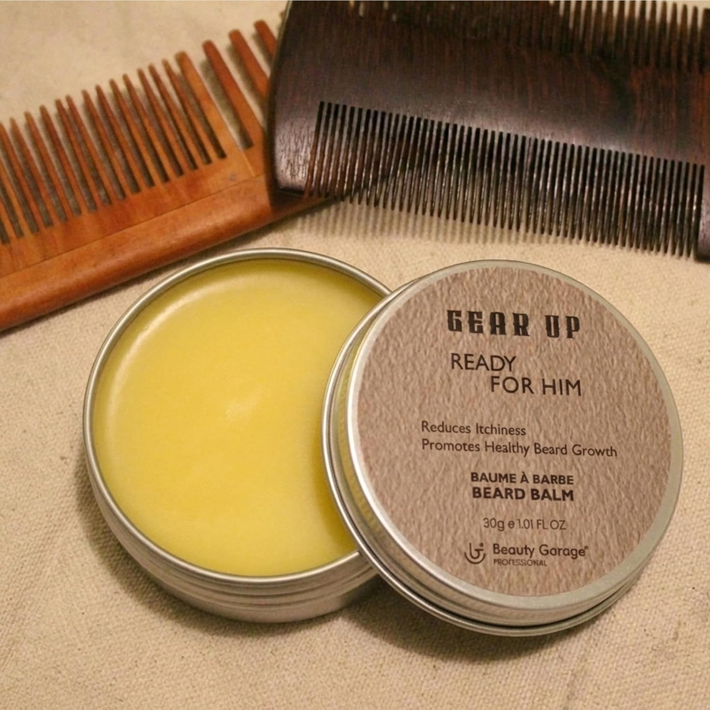 Beauty Garage Gear Up Beard Balm Tames, Softens & Boosts Growth, 30g