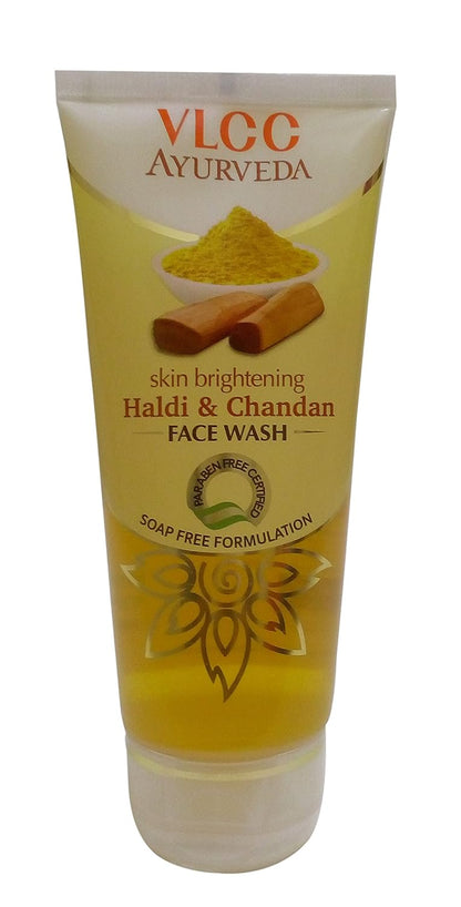 VLCC Skin Brightening Face Wash - Haldi and Chandan, 100ml Tube