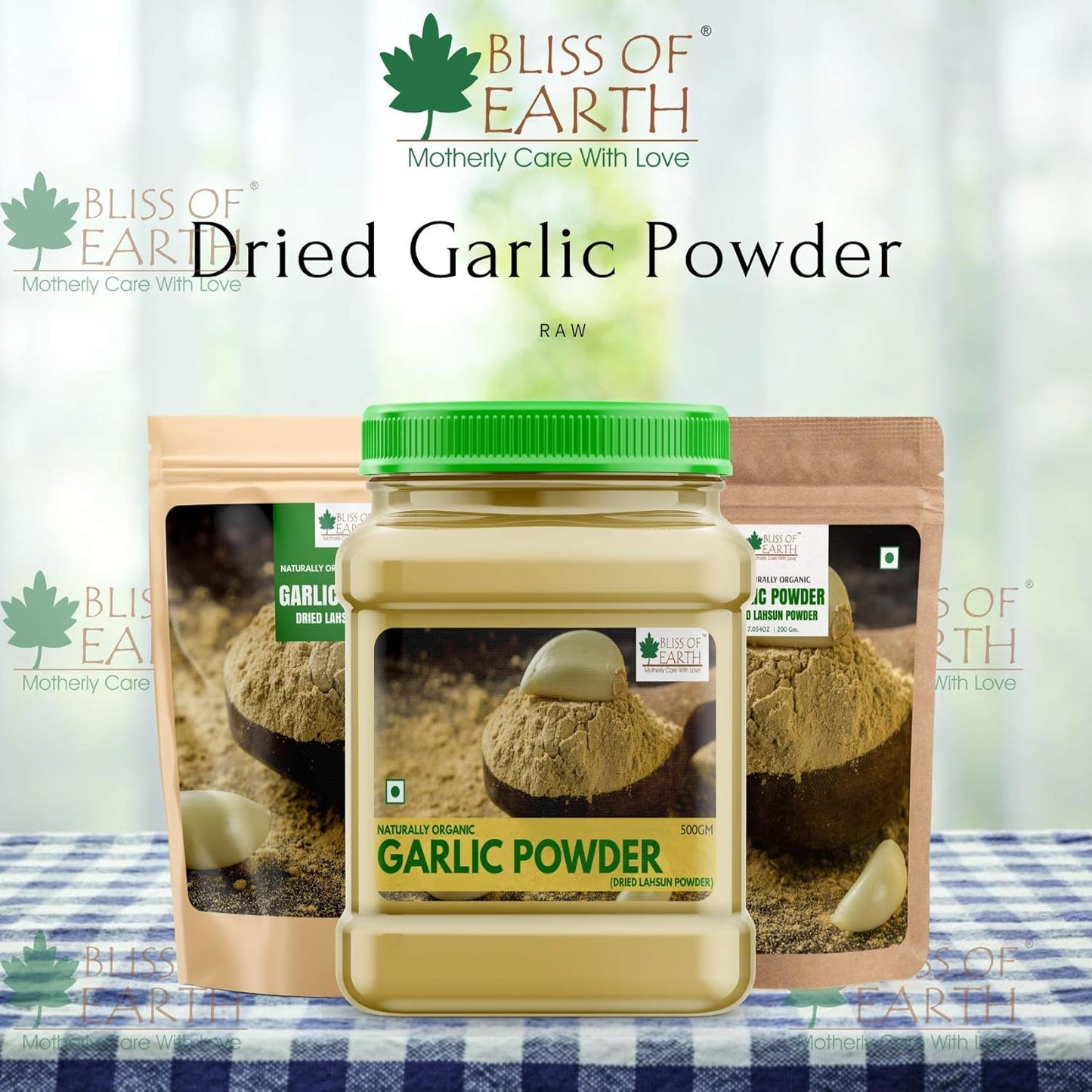 Bliss of Earth 200gm Naturally Organic Garlic Powder Dried For Cooking