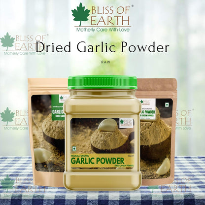 Bliss of Earth 200gm Naturally Organic Garlic Powder Dried For Cooking