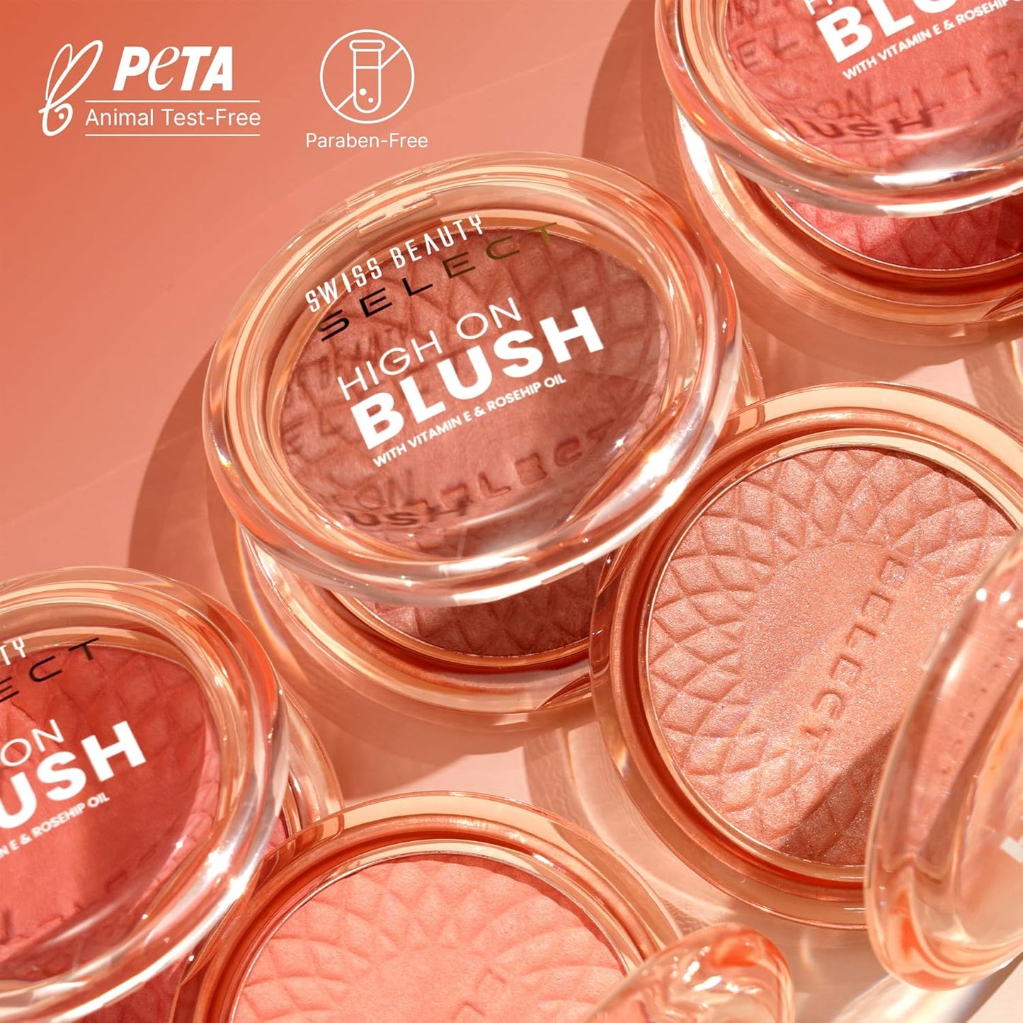 Swiss Beauty Select High on Blush with Natural Matte Finish | Long- Lasting & Non Transferrable stay | Enriched with Vitamin E & Rose oil | Shades- Soft Pink, 8gm |