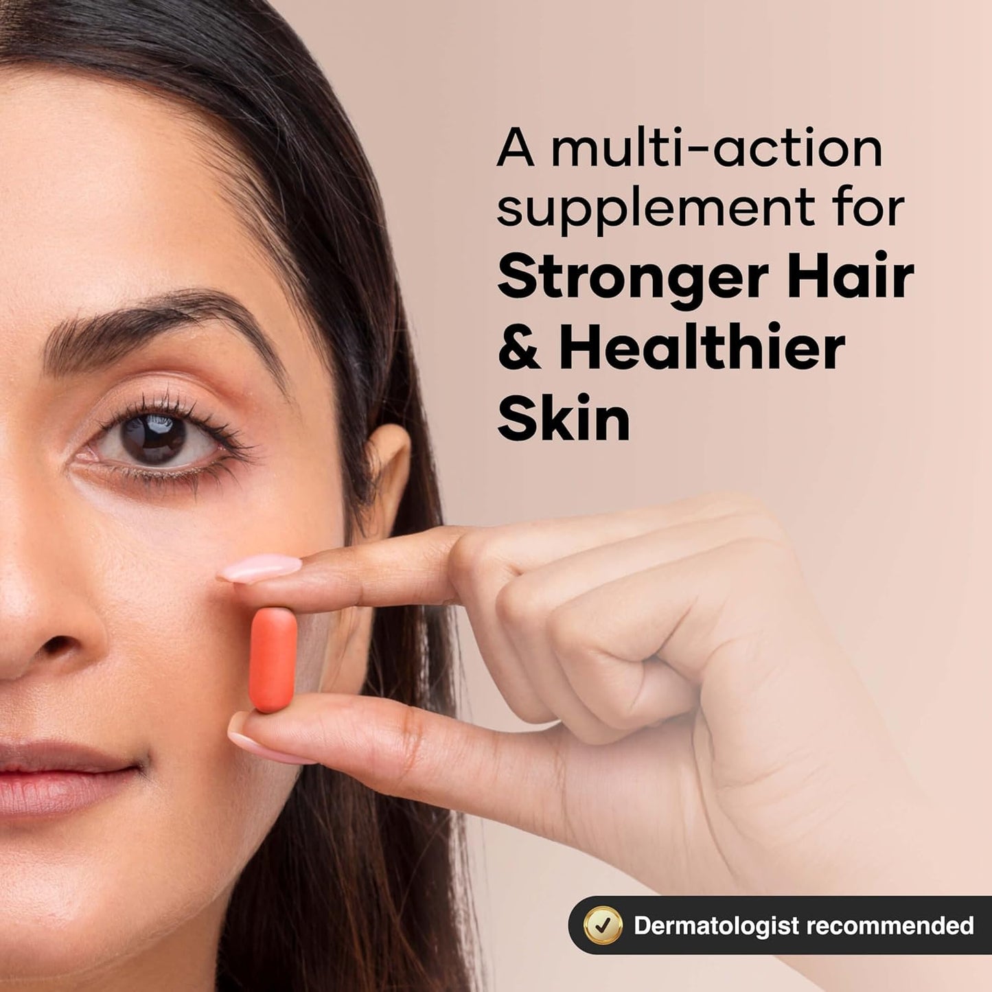 Cureskin Vital Hair Boost Tablets for Hair Fall Control, Hair Growth & Skin Health | Multivitamin Tablet for Men & Women