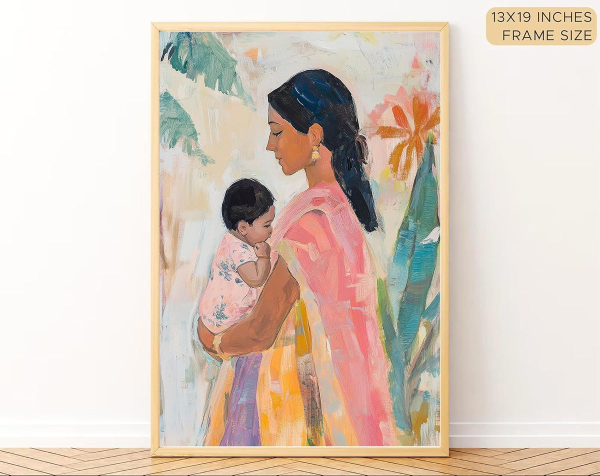 Big Aesthetic Indian Framed Posters Wall Decor Paintings For Living Room, Bedroom/Big Paintings For Wall Decoration/Posters Gift Items For Girls (13x19 Inches) (Set A)