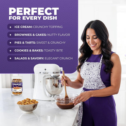 Pureheart Premium Pecan Nuts| Premium Natural Pecans | Healthy Dry Fruits Snack | Rich in Protein, Fibre & Antioxidants | Ideal for Snacking & Baking
