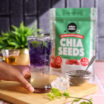 Urban Platter Black Chia Seeds, 500g (Rich in Omega-3, Fibre & Protein | Superfood)