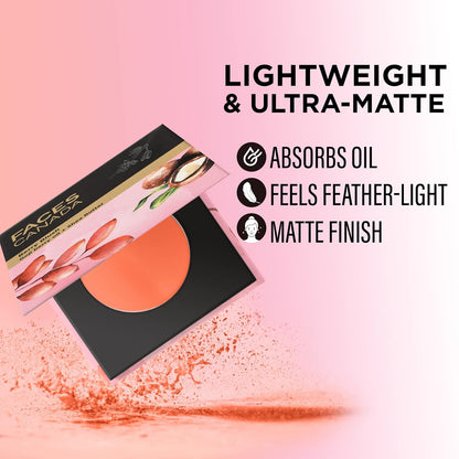 FACES CANADA Berry Blush - Love Vibes Only 03, 4g | Lightweight Long Lasting Ultra-Matte HD Finish | Silky Smooth Texture | Melts Effortlessly & Buildable | Absorbs Oil | Shea Butter | Vitamin A & C
