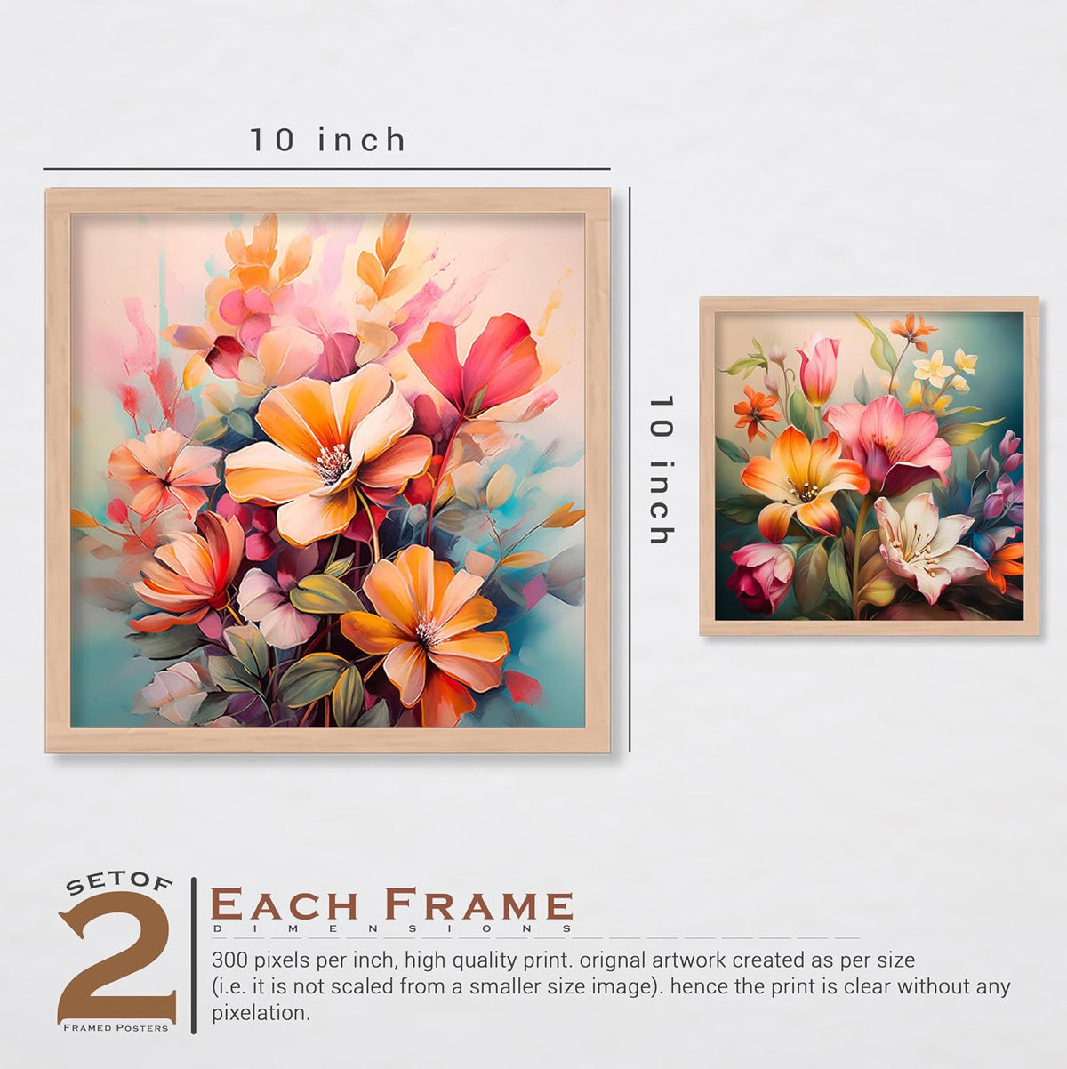 Painting For Home/Wall Decoration - Wall Painting For Living Room Bedroom Framed - Frames For Office Wall Decor (Set of 4) (Medium, Artwork 1)
