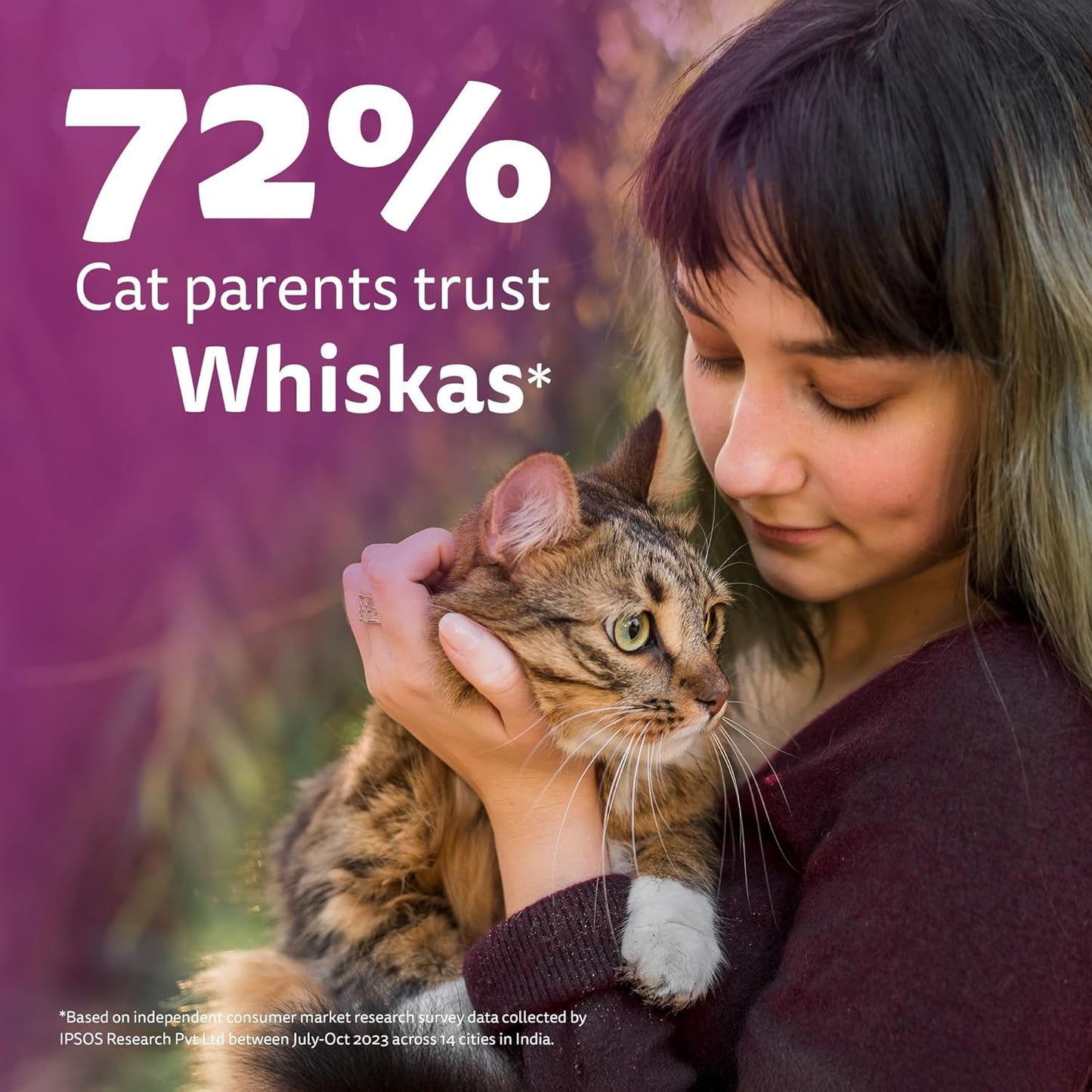 Whiskas Adult Dry Cat Food Chicken Flavour 1.2kg, Complete & Balanced Meal