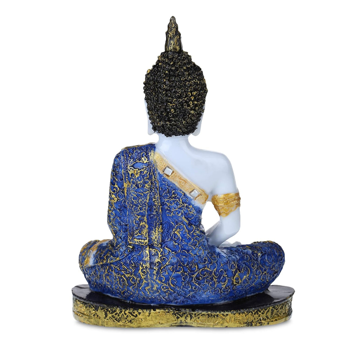 Gautam Buddha Statue for Spiritual Home Polyresin Sitting Buddha Idol Handcrafted Statue Showpiece for HomeDecor,Living Room Decoration Gift Gifting Items