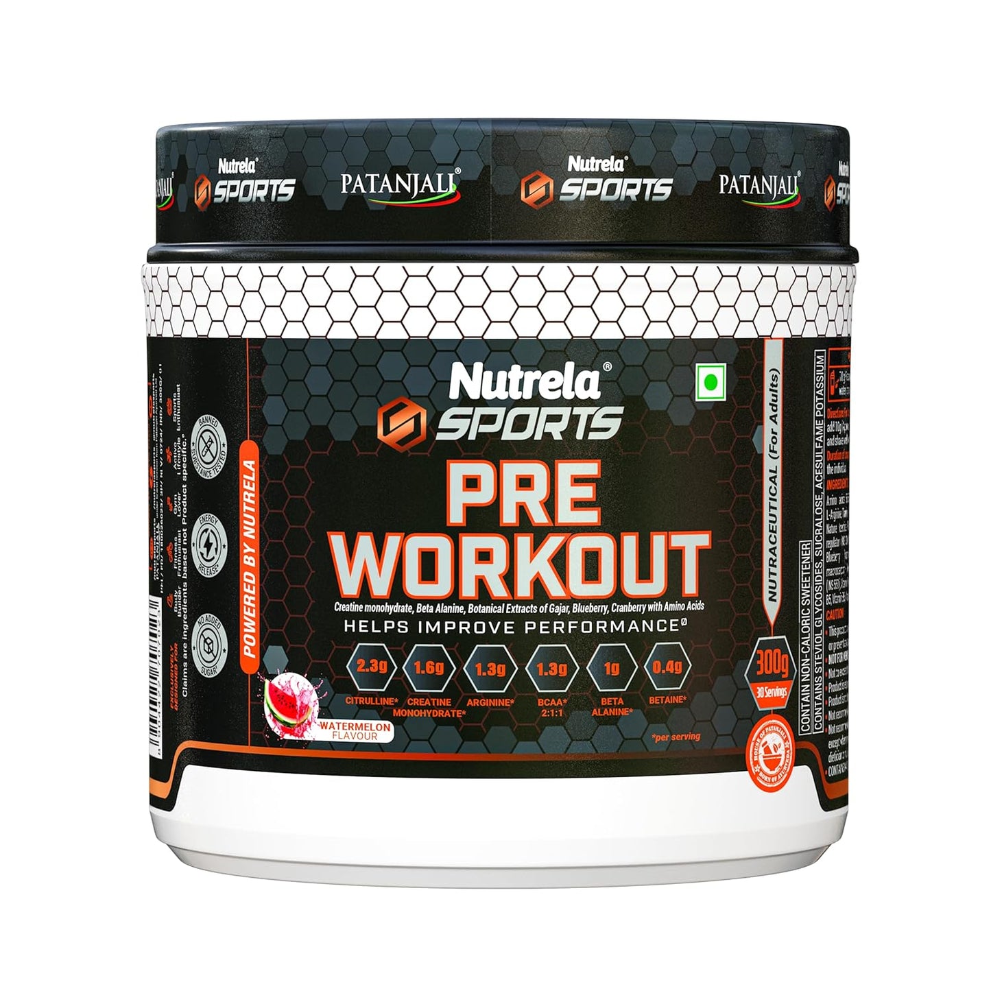 Nutrela Pre Workout Supplement 300 Grams