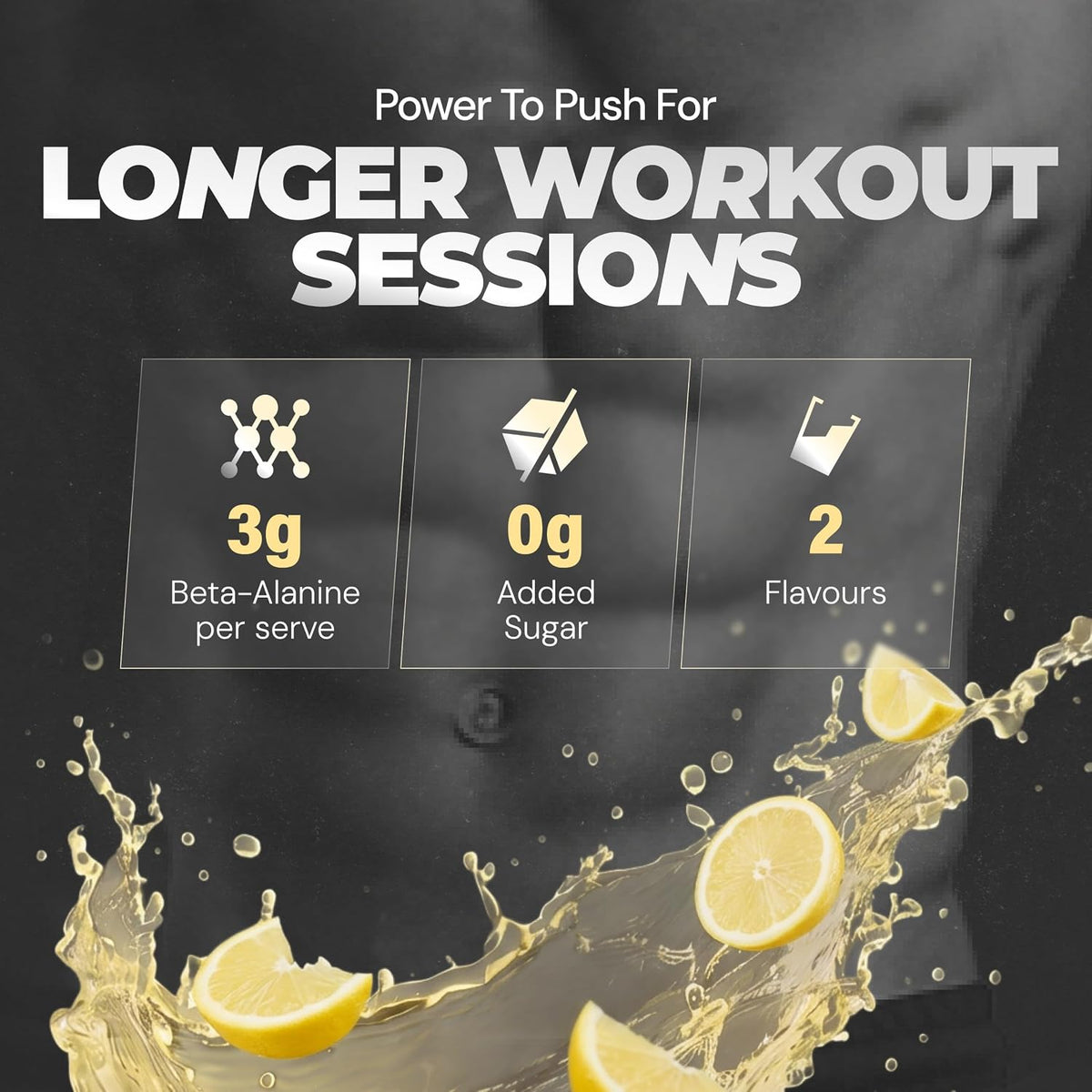 Nutrabay Gold Beta Alanine Supplement Powder 120g, Lemon Flavor – Pre Workout Amino Acid for Endurance & Fatigue Reduction