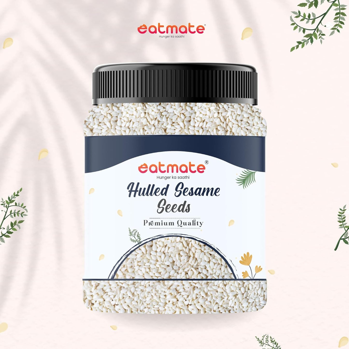 Eatmate Premium White Sesame Seeds 250 g | Natural White Til Seeds | Rich in Nutrients & Protein | Fresh Indian Till for Cooking, Baking, Roasting & Healthy Snacking