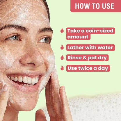 Glamveda Watermelon & Collagen Face Wash | Anti Ageing Face Wash For Glowing Skin, Reduces Fine Lines, Wrinkles & Skin Dullness, Removes Excess Oil & Dirt | All Skin Types |For Women & Men| 100ml