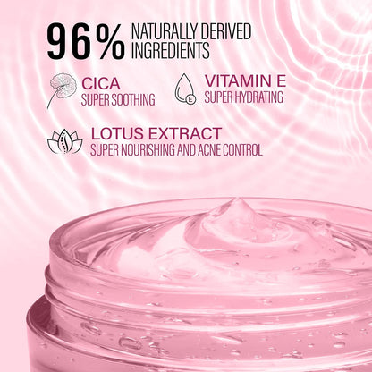 FACESCANADA Pink Aloe Vera Oil-Free Day Gel, 50g | 1.5% Hyaluronic Acid | Intense Hydration | Lightweight, Non Sticky & Absorbs Easily | Soothing, Nourishing & Acne Control | No Alcohol & Parabens