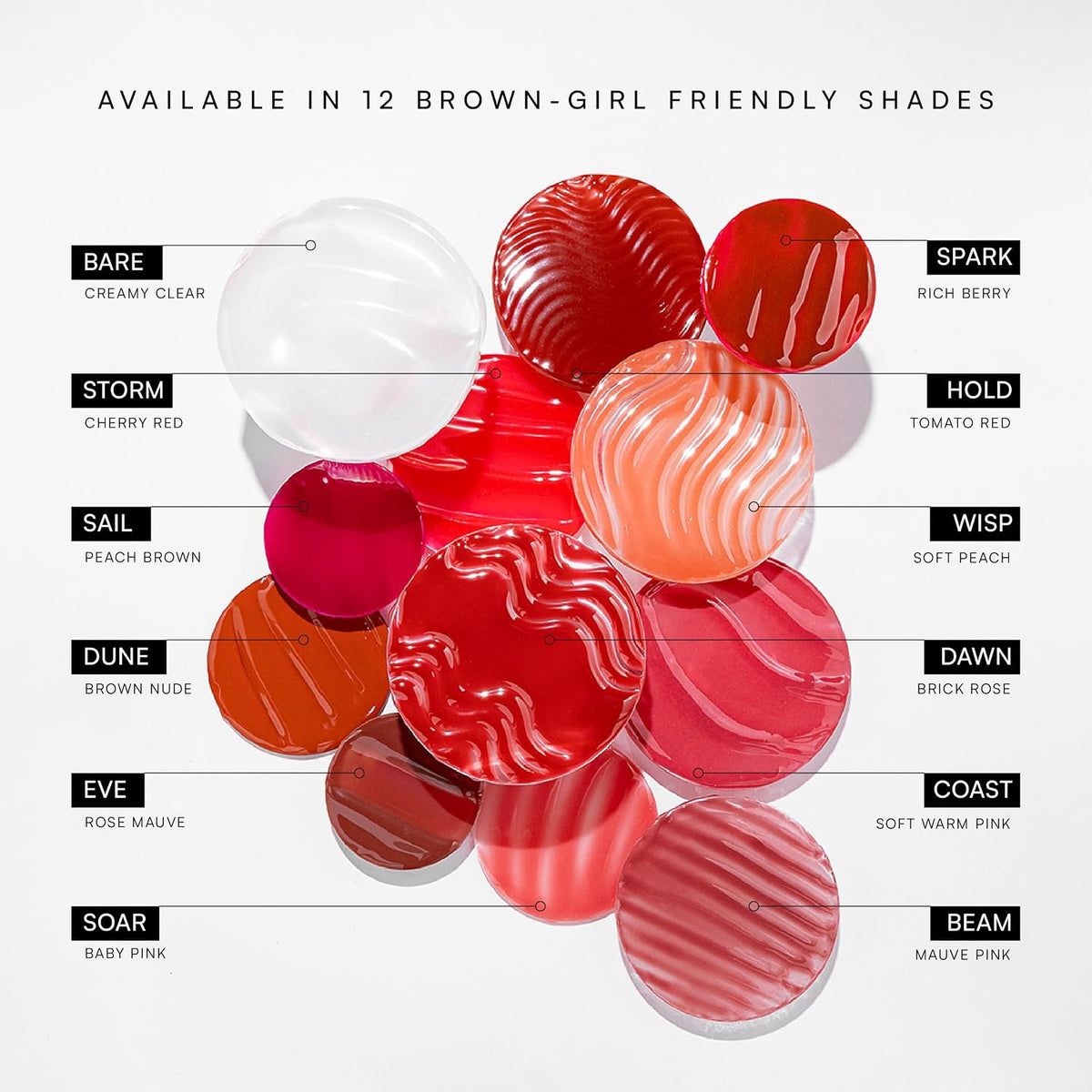 Gush Beauty Tinted Lip Oil Wisp, Vitamin E + Jojoba Hydrating 5ml | Hydrating lip tint with skincare benefits - vitamin E & jojoba oil for glossy, non-sticky, nourished lips all day
