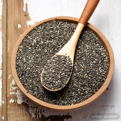 Urban Platter Black Chia Seeds, 200g (Rich in Omega-3, Fibre & Protein | Superfood)