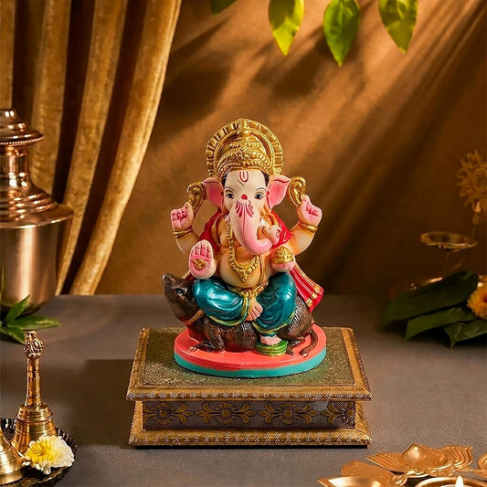 Ganesha Idol 6" Colour