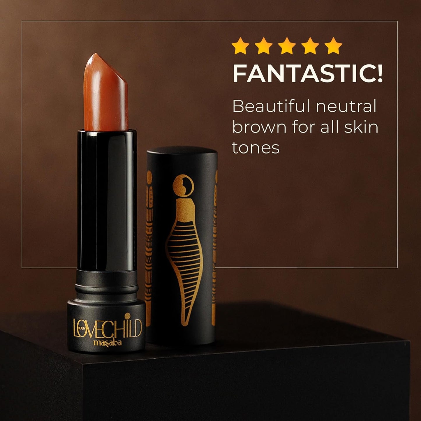 LoveChild Masaba Ultra Matte Nude Brown Lipstick, Long Lasting Upto 6Hrs, Transfer-Proof, Hydrating & Nourishing Bullet Lipsticks For Women, Melting Mocha, 4.5g