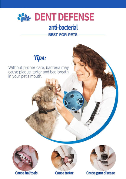 Gnawlers Dent Defense Anti Bacterial, Dental Chew Bone for Dogs Medium, 525 g