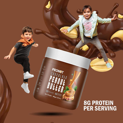 PRONUT Chocolate Peanut Butter|Pure Dark Chocolate|High Protein|Vegan|Gluten-Free
