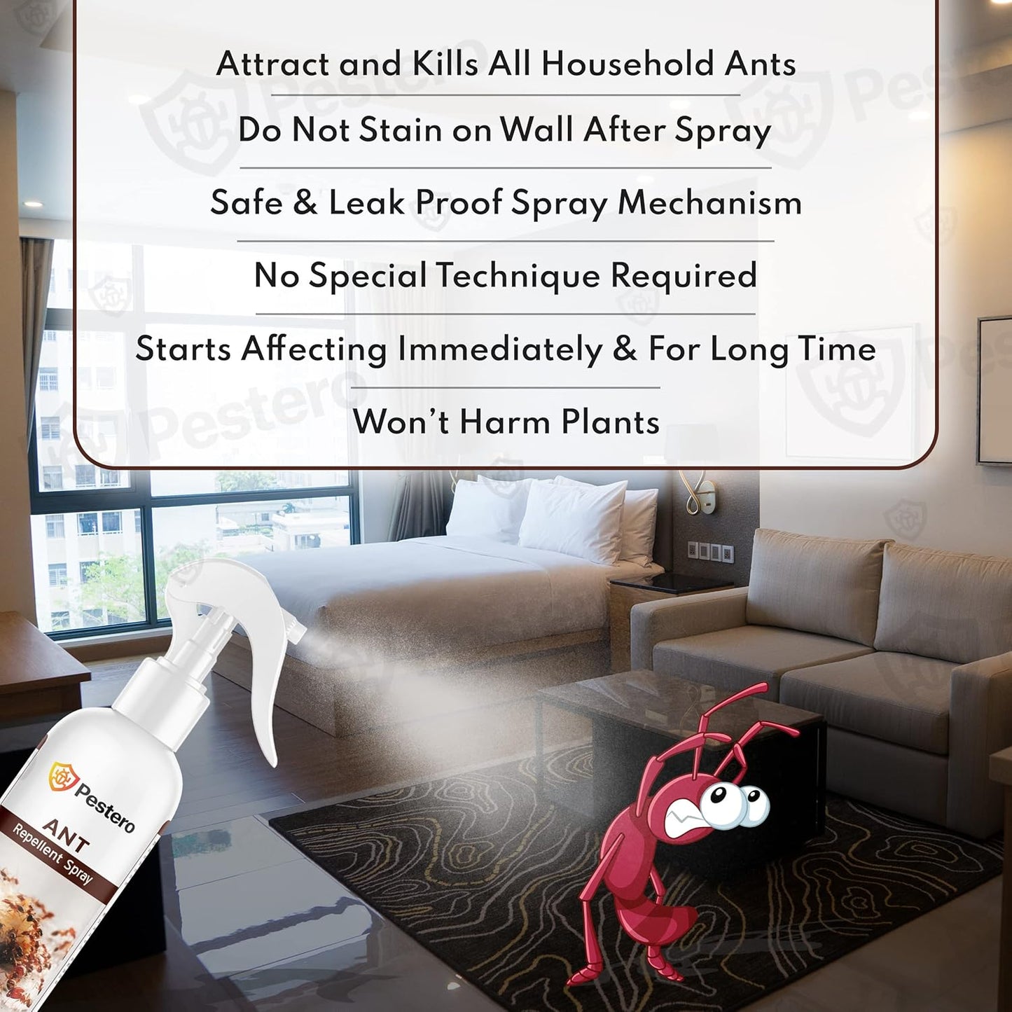 Herbal Ant Repellent For Home | Eliminates Bed Bug Colony in 10 Minutes | Anti Ant Spray For Home And Kitchen | Red Ants Repellent | Red Ant Repellent For Home