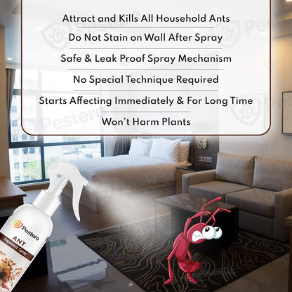 Herbal Ant Repellent For Home | Eliminates Bed Bug Colony in 10 Minutes | Anti Ant Spray For Home And Kitchen | Red Ants Repellent | Red Ant Repellent For Home