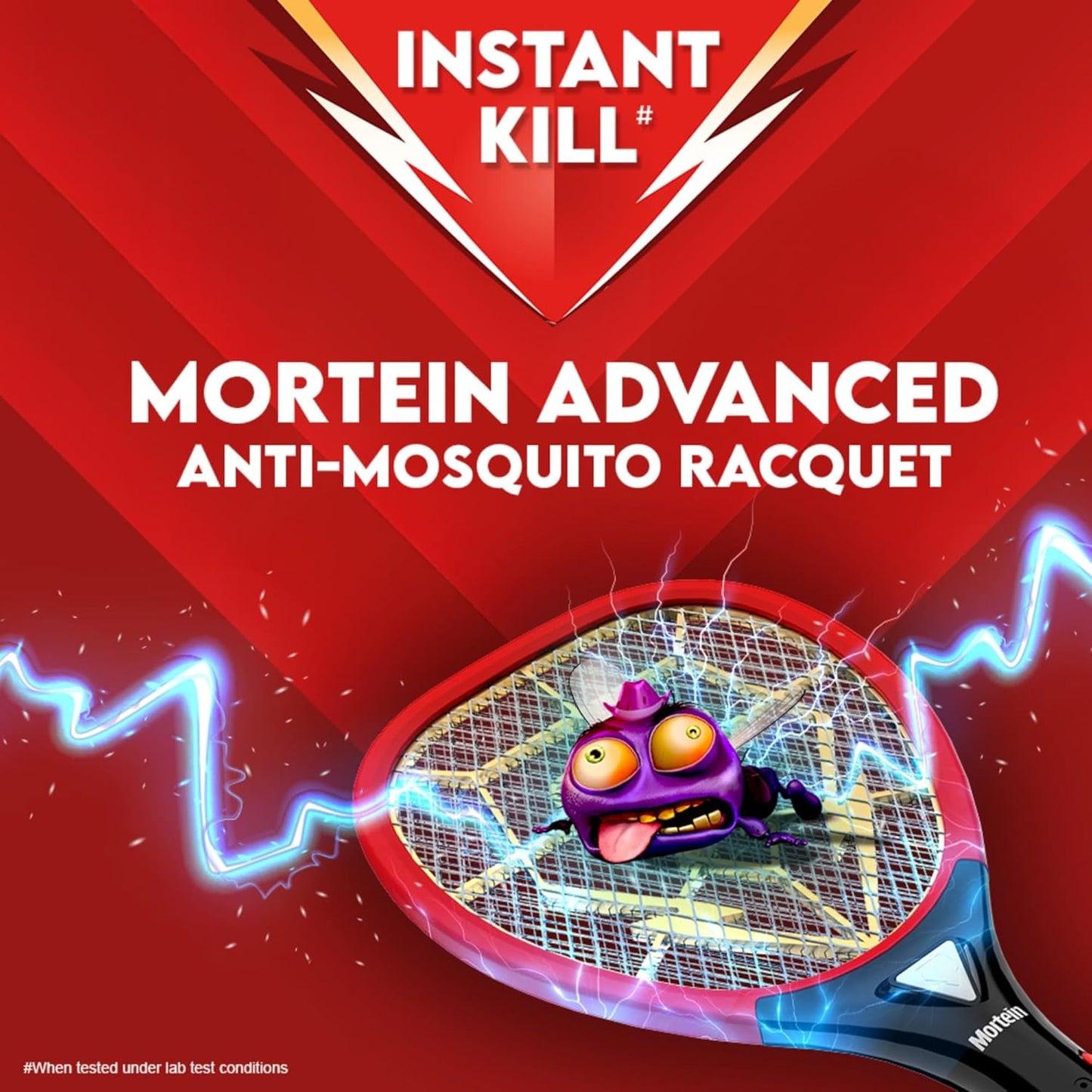 Mortein Advanced Anti-Mosquito Racquet | Mosquito Bat | Electric Fly Swatter | Mosquito Killer Racket | Bat to Hit Mosquito, Multicolor
