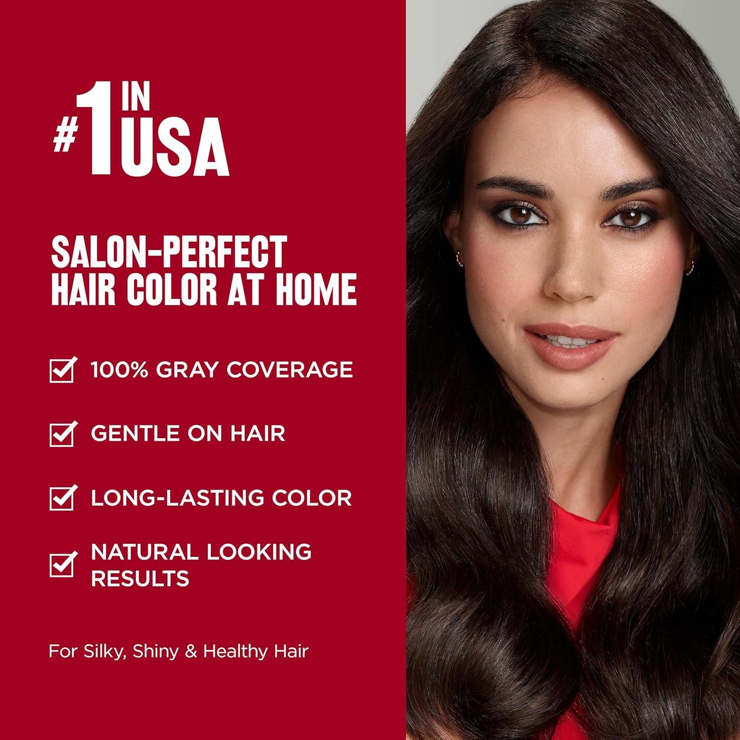 REVLON Women's Colorsilk Permanent Hair Color, Salon Perfect Hair Colour At Home With 100% Grey Coverage | Pro-Keratin & No Ammonia | Up To 8 Weeks Of Colour | Shade-Medium Golden Brown 4G(Pack Of 1)