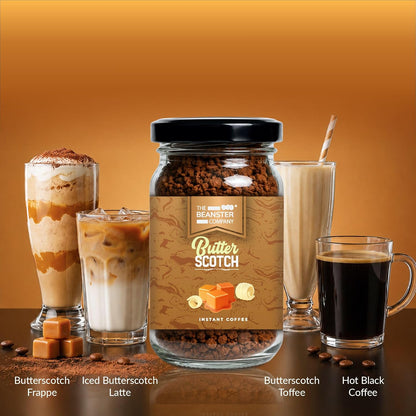 The Beanster Company Butterscotch Flavoured Instant Coffee, 50g