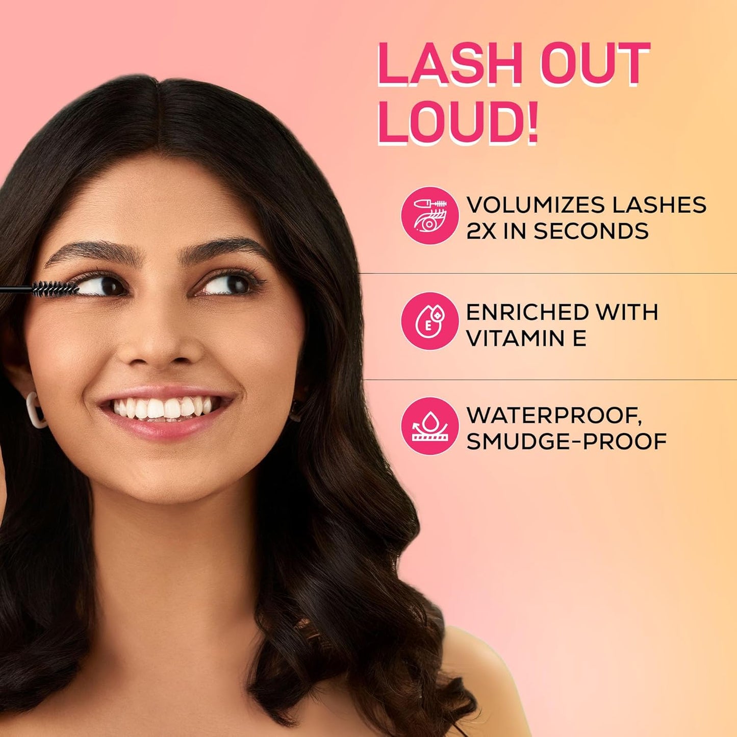 RENEE Everyday Mascara 2X Instant Volumizing, Waterproof | Smudge-proof, Transferproof | Lengthening | With Vitamin E | 15 ml