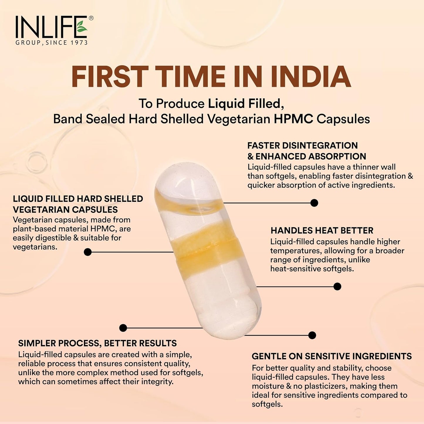INLIFE Natural Garlic Oil with Coconut Oil Filled Capsules | Extra Virgin Cold Pressed Oil | Helps Support Heart Health, Immunity & Digestion | 60 Vegetarian Capsules