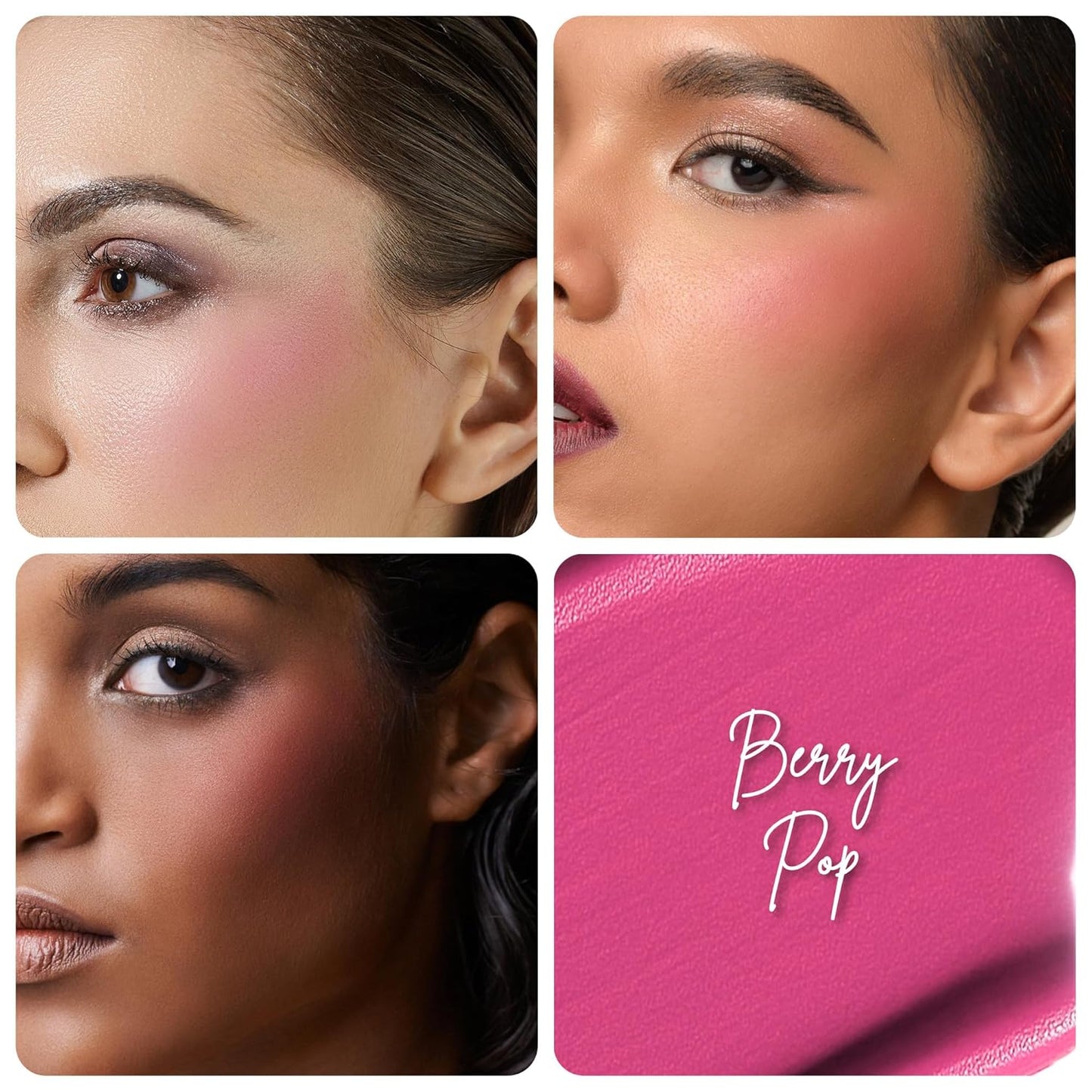 RENEE You Are Blushing Liquid Blush- Berry Pop, For Face Make-Up | Hydrating, Lightweight Formula| Long-Lasting, Easily Blendable, Rich Pigmentation | Hyaluronic Acid, Argan Oil Infused | 6 ml